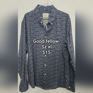 Good fellow mens shirt sz xl